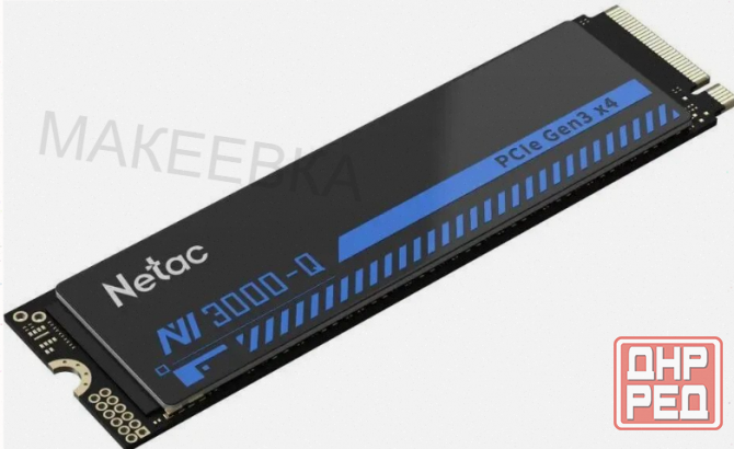 Ssd (арт-5336) накопитель Netac Nv3000 512gb Nt01nv3000q-512-E4x M.2 2280, Pci-E 3.0 X4, черный по д Макеевка - изображение 2