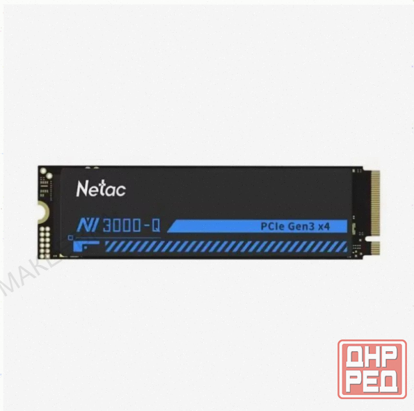Ssd (арт-5336) накопитель Netac Nv3000 512gb Nt01nv3000q-512-E4x M.2 2280, Pci-E 3.0 X4, черный по д Макеевка - изображение 1