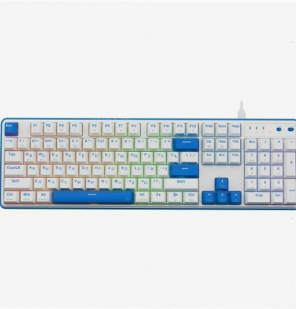 Клавиатура (арт-3004) Redragon Faye Pro Ru, Rgb, белый-синий (72257) Донецк