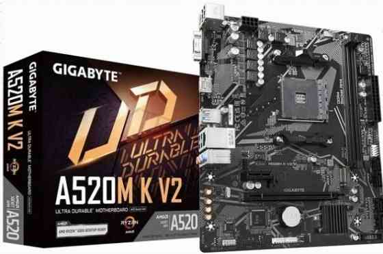 Материнская (арт:арт-5047) плата Gigabyte A520m K V2 /(V1.1) Soc-Am4 Amd A520 2xddr4 Matx Ac`97 8ch( Макеевка