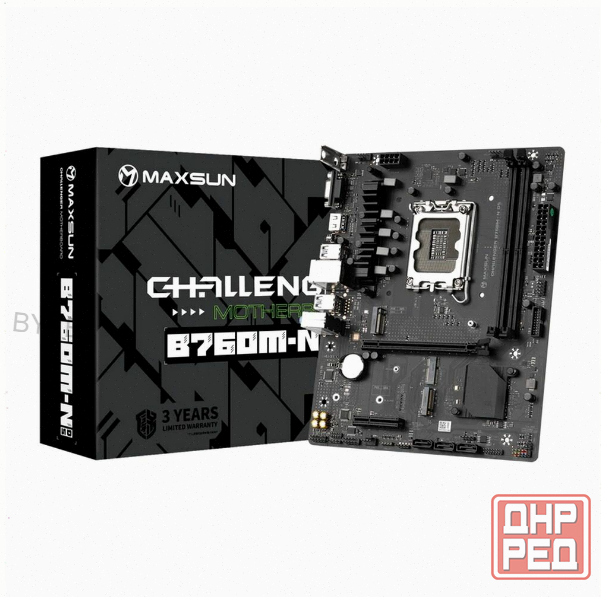 Материнская [арт-6158] плата Maxsun Ms-Challenger B760m-N D5 1700, B760, 2xddr5, Matx, Rtl Макеевка - изображение 1