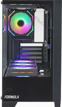 Корпус - арт-5775 Matx Formula Crystal Z1m, Mini-Tower, без бп, черный [Cristal Z1m] Донецк