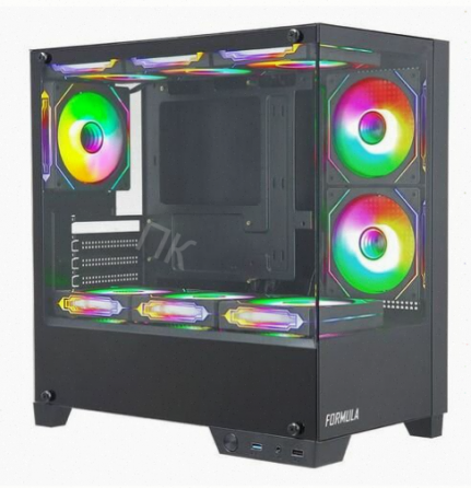 Корпус - арт-5775 Matx Formula Crystal Z1m, Mini-Tower, без бп, черный [Cristal Z1m] Донецк