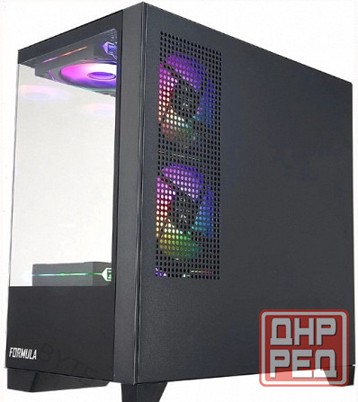 Корпус - арт-5775 Matx Formula Crystal Z1m, Mini-Tower, без бп, черный [Cristal Z1m] Донецк - изображение 4