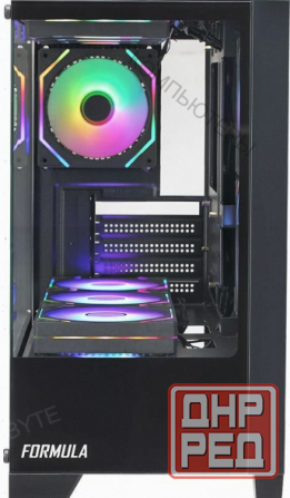 Корпус - арт-5775 Matx Formula Crystal Z1m, Mini-Tower, без бп, черный [Cristal Z1m] Донецк - изображение 3