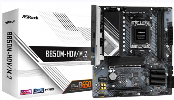 Материнская (арт-7328) плата Asrock B650m-Hdv/M.2 (Am5 Matx) Макеевка