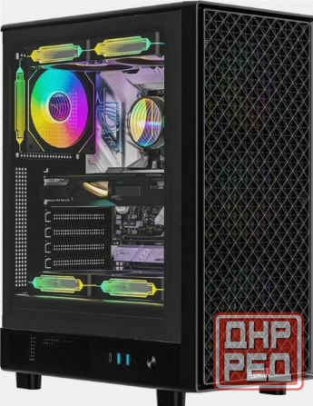 Корпус (арт:арт-7762) компьютерный Atx Formula Mana Dynamic / Mana Dyn, Midi-Tower, без бп, черный Донецк - изображение 1