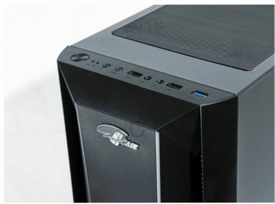 Корпус (арт-1782) Eurocase B27 Matx без бп закаленное стекло (3xusb, 2xaudio) Макеевка