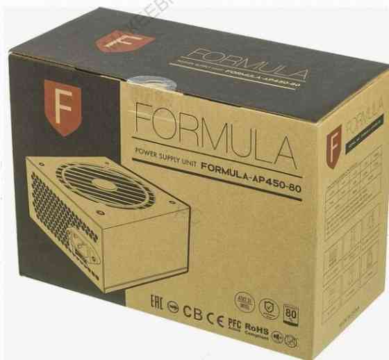 Блок [арт-4095] питания Formula Atx 450w Formula-Ap450-80 80 Plus White (20+4pin) Apfc 120mm Fan 7xs Макеевка