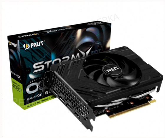 Видеокарта - арт-4906 Palit Geforce Rtx 4060ti Stormx Oc 8gb (Ne6406ts19p1-1060f) Донецк