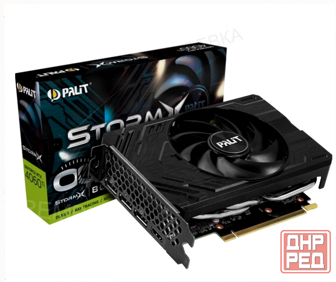 Видеокарта - арт-4906 Palit Geforce Rtx 4060ti Stormx Oc 8gb (Ne6406ts19p1-1060f) Донецк - изображение 1