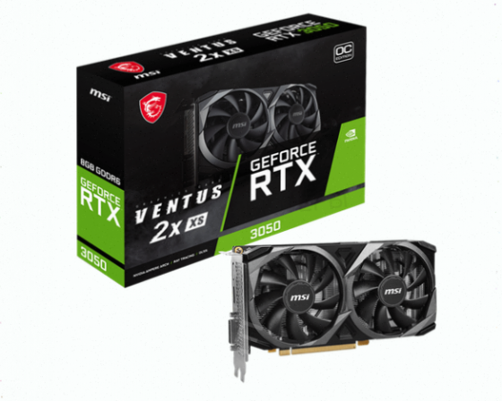 Видеокарта (арт:арт-4149) Msi Rtx3050 Ventus 2x Xs 8gb Oc Gddr6 128-Bit Dp Hdmi Dl-Dvi-D 2fan Rtl Донецк