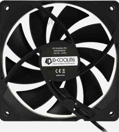 Вентилятор [арт-1487] для корпуса Id-Cooling 120x120mm 3pin 1250rpm Black (Fl-12025k) Макеевка