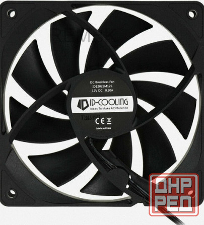 Вентилятор [арт-1487] для корпуса Id-Cooling 120x120mm 3pin 1250rpm Black (Fl-12025k) Макеевка - изображение 3