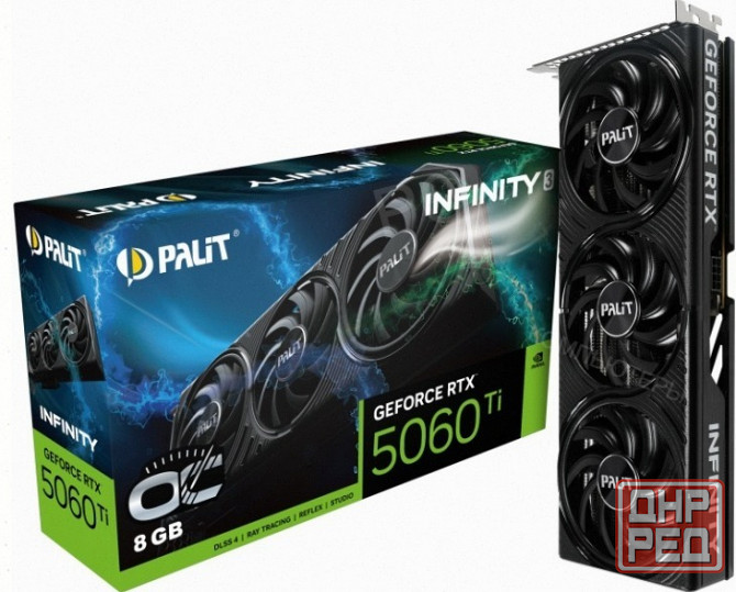 Видеокарта (ар:арт-9950) Palit Pa-Rtx5060ti Infinity 3 Oc 8гб, Ret (Ne7506ts19p1-Gb2062s) Донецк - изображение 1