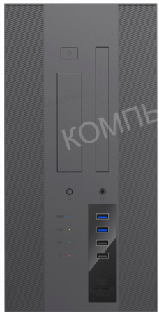 Корпус - арт-2281 Mini-Tower Powerman (Ek303bk) без бп, Mini Itx, Black, No Led. Макеевка