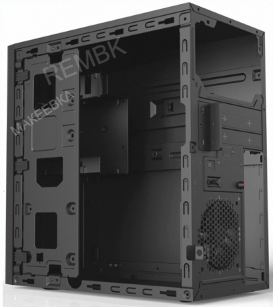 Корпус - арт-2281 Mini-Tower Powerman (Ek303bk) без бп, Mini Itx, Black, No Led. Макеевка
