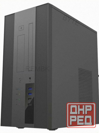 Корпус - арт-2281 Mini-Tower Powerman (Ek303bk) без бп, Mini Itx, Black, No Led. Макеевка - изображение 1