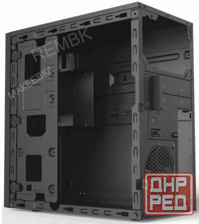 Корпус - арт-2281 Mini-Tower Powerman (Ek303bk) без бп, Mini Itx, Black, No Led. Макеевка - изображение 2