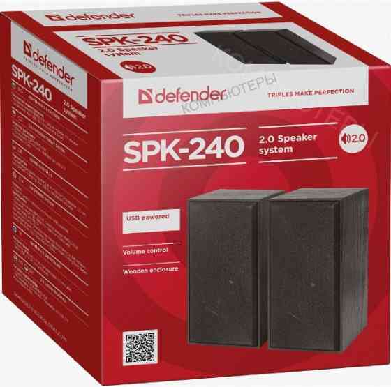 Колонки - арт-2357 Defender Spk-240 2.0 Black (2x3 вт, Usb пит, раз. д. науш.) 65224 Макеевка