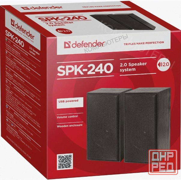 Колонки - арт-2357 Defender Spk-240 2.0 Black (2x3 вт, Usb пит, раз. д. науш.) 65224 Макеевка - изображение 3