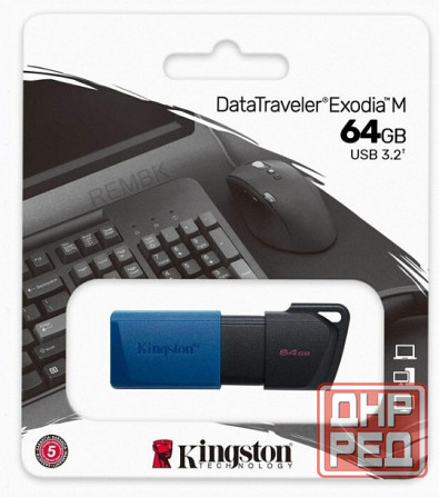 Флеш-диск - арт-4886 Kingston Datatraveler Exodia M 64gb (Dtxm/64gb) Макеевка - изображение 1