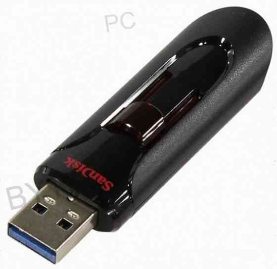 Usb (арт:арт-2094) Flash Drive 128gb - Sandisk Cruzer Glide 3.0 Black Sdcz600-128g-G35 Макеевка