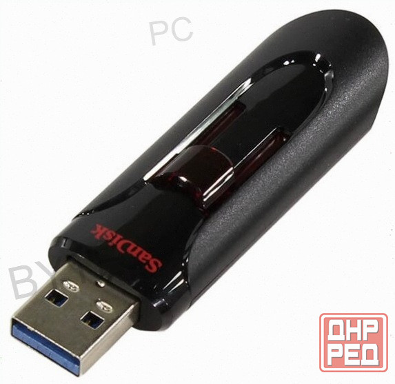 Usb (арт:арт-2094) Flash Drive 128gb - Sandisk Cruzer Glide 3.0 Black Sdcz600-128g-G35 Макеевка - изображение 2