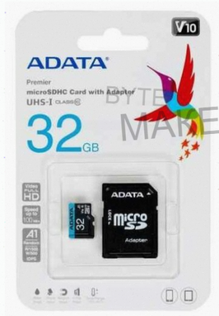Adata [арт-1807] карта памяти 32гб Adata Ausdh32guicl10a1-Ra1 Microsdhc Uhs-I Class10 + адаптер Макеевка