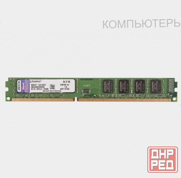 Оперативная [арт-7229] память Dimm Ddr3 Kingston Valueram 4gb (Kvr16n11/4) б/у Донецк - изображение 1