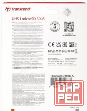 Карта (ар:арт-4801) памяти 32gb Transcend Ts32gusd300s-A Microsdhc Class 10 U1 300s + адаптер Макеевка - изображение 3