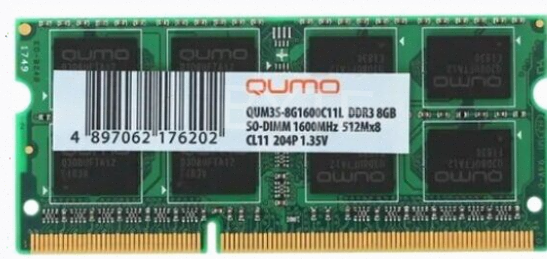 Оперативная (арт-6214) память So-Dimm Qumo 8gb Ddr3-1600 (Qum3s-8g1600c11l) Донецк