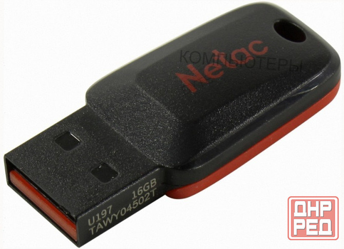 Флеш (арт:арт-3490) диск Netac U197 16gb , Usb2.0, пластиковая, черная Макеевка - изображение 4