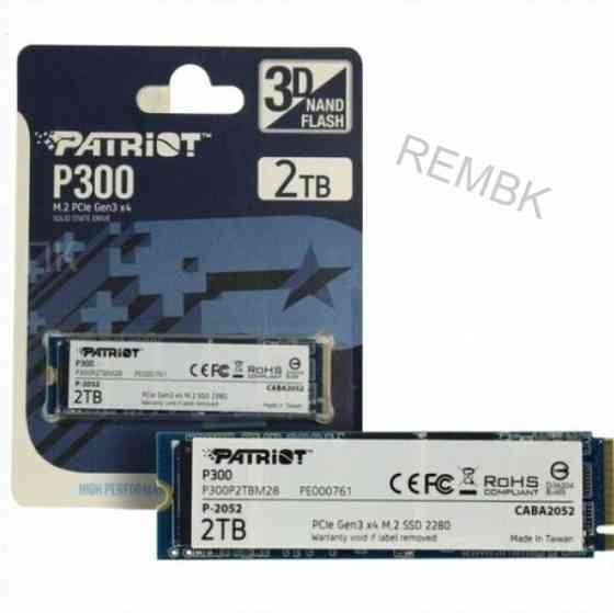 Твердотельный (арт:арт-7276) накопитель Ssd M.2 Nvme Patriot Memory P300 (P300p2tbm28) 2тб Донецк