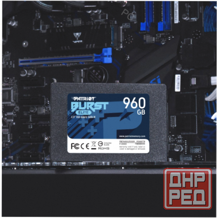 Ssd (арт:арт-8882) Patriot Sata Iii 960gb Pbe960gs25ssdr Burst Elite 2.5" Донецк - изображение 3