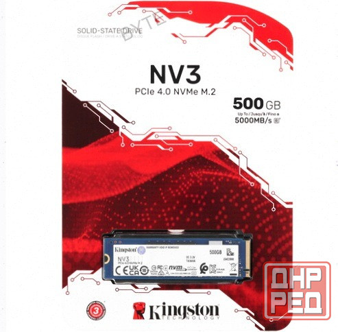 Твердотельный - арт-9574 накопитель Ssd M.2 Nvme Kingston Nv3 500gb [Snv3s/500g] Донецк - изображение 1