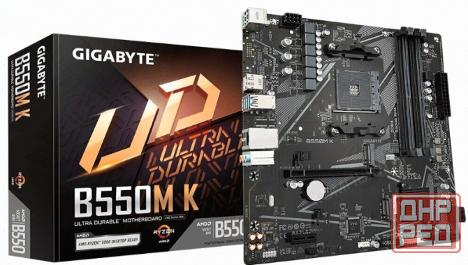 Материнская (арт-5957) плата Gigabyte B550m K (Rev. 1.0) Донецк - изображение 1