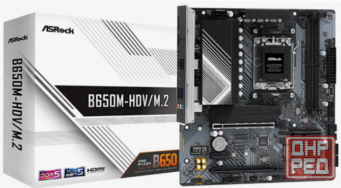 Материнская [арт-5976] плата Asrock B650m-Hdv/M.2 (Am5 Matx) Донецк - изображение 1