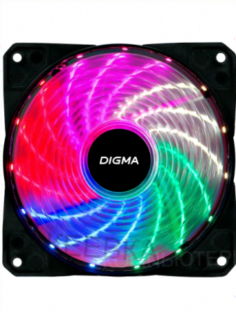 Вентилятор (арт:арт-4942) для корпуса Dfan-Frgb2 Rgb 120х120x25 (Molex) Макеевка