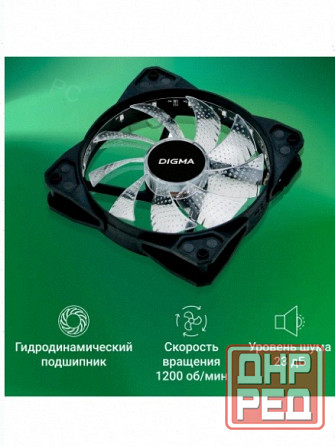 Вентилятор (арт:арт-4942) для корпуса Dfan-Frgb2 Rgb 120х120x25 (Molex) Макеевка - изображение 2