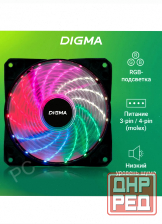 Вентилятор (арт:арт-4942) для корпуса Dfan-Frgb2 Rgb 120х120x25 (Molex) Макеевка - изображение 1