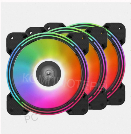 Комплект (ар:арт-4465) вентиляторов для корпуса 3шт. Alseye Halo 4.0-B Kit Argb Макеевка