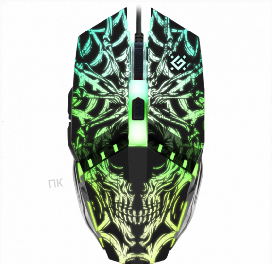 Мышь (ар:арт-5825) Defender Prototype Gm-670l, черный (52670) оптический, 2400 Dpi, Usb Макеевка