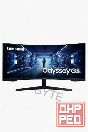 Игровой [арт-2485] монитор 34" Samsung Odyssey G5 C34g55twwi, 3440х1440, 165 гц, Va, изогнутый, черн Макеевка - изображение 1
