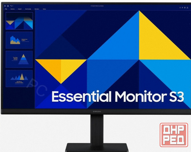 Монитор [арт-5236] 23.6" Samsung S24d300gai, Ips/Fullhd/100гц (Ls24d300gaixci) черный Макеевка - изображение 1