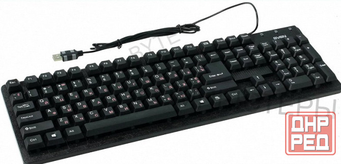 Клавиатура (арт-7667) Sven проводная Standard 301, Usb, 104 клавиши, черная (Sv-03100301ub) Макеевка - изображение 1