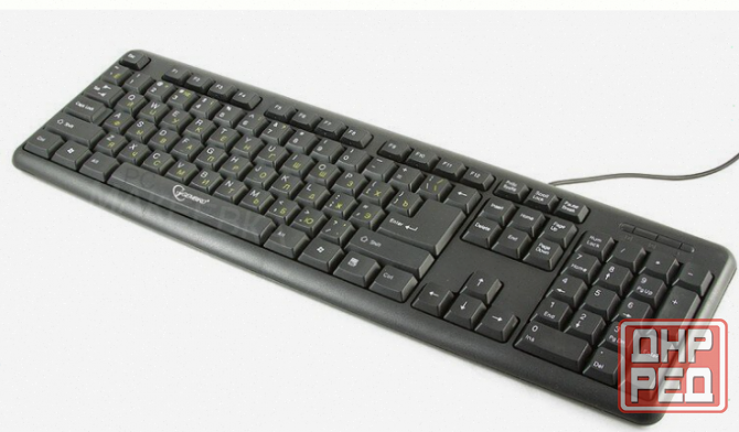 Клавиатура (ар:арт-8572) Gembird Kb-8320u-Bl, Usb, черный тип подключения: проводная, интерфейс: Usb Макеевка - изображение 1