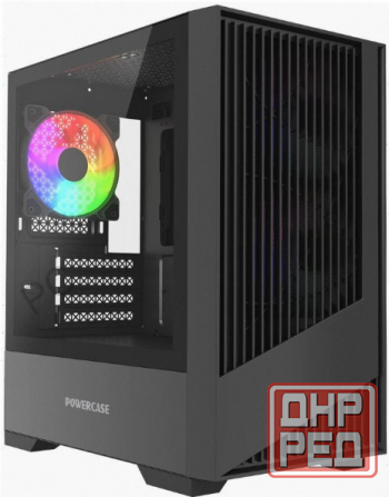 Корпус - арт-1186 Powercase Mistral Micro A12b Black (Cmma12b-L3) Макеевка - изображение 1