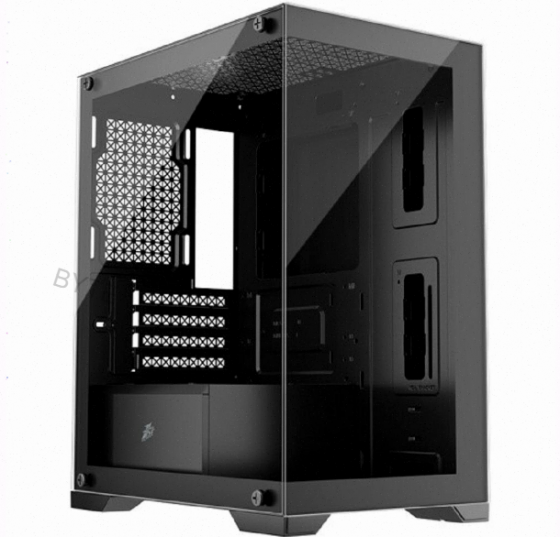 Корпус [арт-7609] 1stplayer Miku Mi2 Black (Mi2-Bk-3f1) / Matx / 3x120mm Led Fans Макеевка