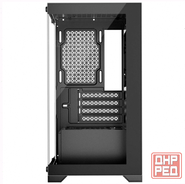 Корпус [арт-7609] 1stplayer Miku Mi2 Black (Mi2-Bk-3f1) / Matx / 3x120mm Led Fans Макеевка - изображение 2